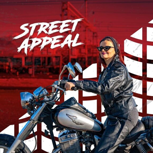 Genuine Leather Black Jacket for Water Resistant Motorbike Riding For Women - Picture 5 of 7